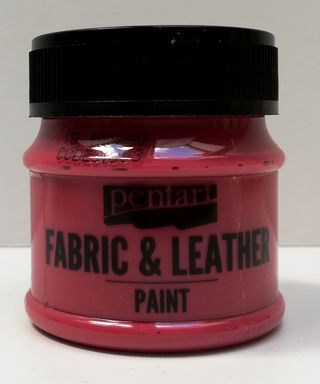 Pentart fabric/leather paint bordová