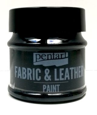 Pentart fabric/leather paint čierna