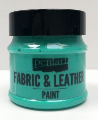 Pentart fabric/leather paint tyrkysovozelená