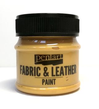 Pentart fabric/leather paint zlatá