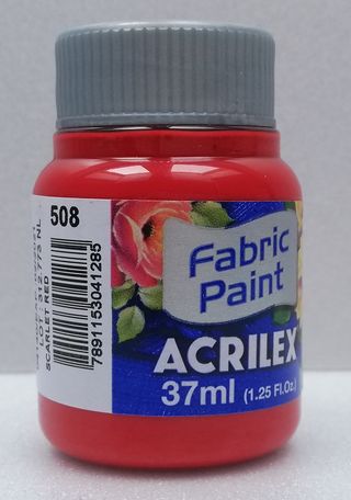 Acrilex farba na textil 508 scarlet red