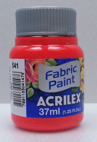 Acrilex farba na textil 541 bright red