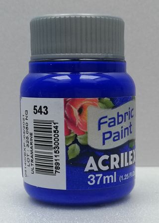 Acrilex farba na textil 543 ultramarine