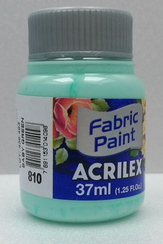 Acrilex farba na textil 810 baby green