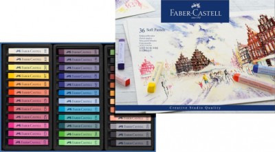 Sada suchých  pastelov Faber-Castell 36ks
