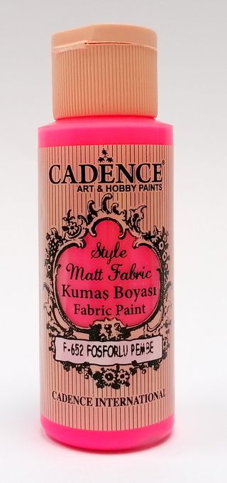 Cadence Style matt fabric  652 fluorescenčná ružová