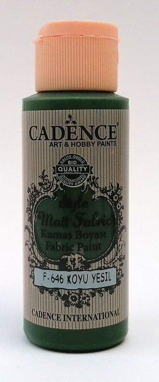 Cadence Style matt fabric  646 tmavo zelená