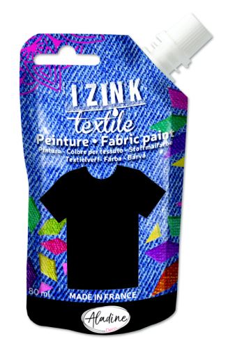 Izink textile 80 ml - 80728 -  čierna 