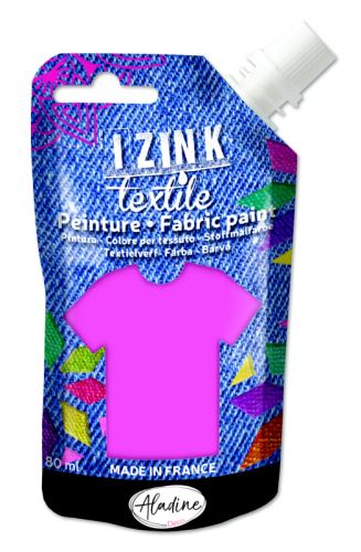 Izink textile 80ml - 80730 - žiarivo ružová