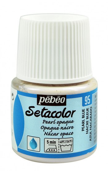 Pebeo Setacolor opaque 95 pearl blue