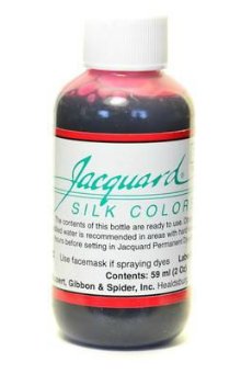 Jacquard silk colour 714 - carmine red
