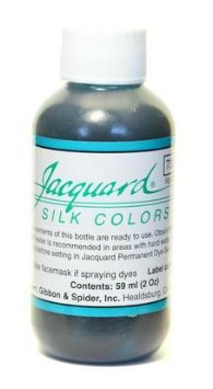 Jacquard silk colour 732 - marine green