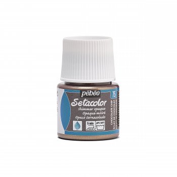 Pebeo Setacolor opaque 75 shimmer chocolate chip