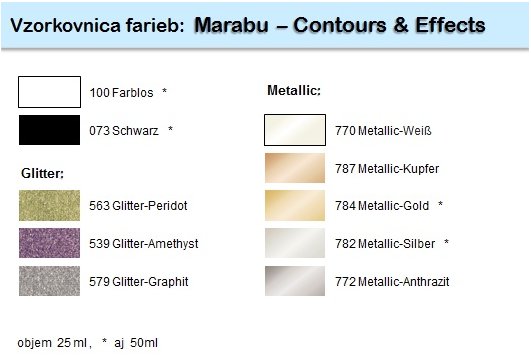 marabu contours effects